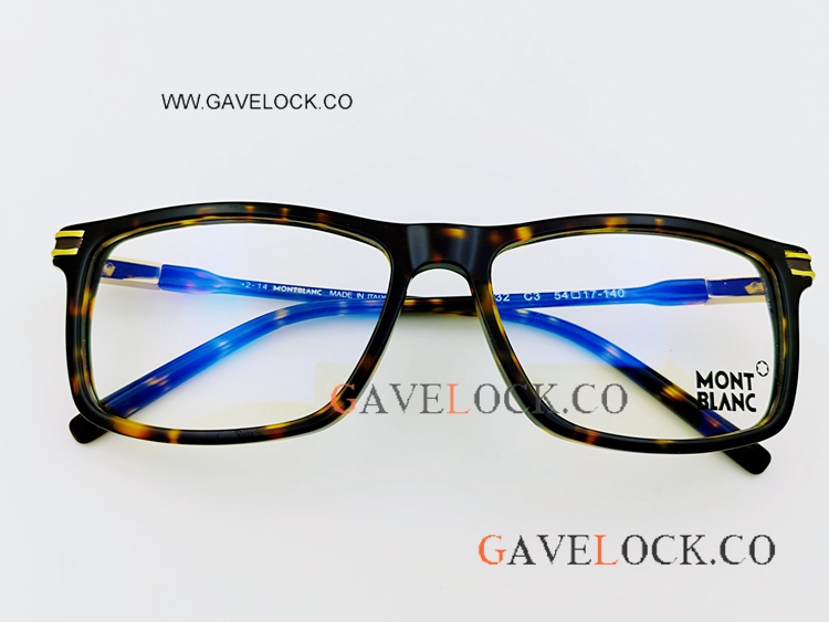 Mont blanc Rectangular Brown Frame Eyeglasses Mb8032